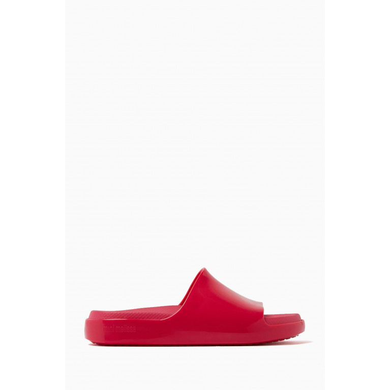 Mini Melissa - Cloud Slides in Meflex Red