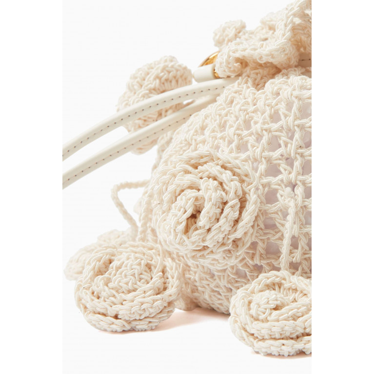 Magda Butrym - Magda Crossbody Bag in Satin & Crochet