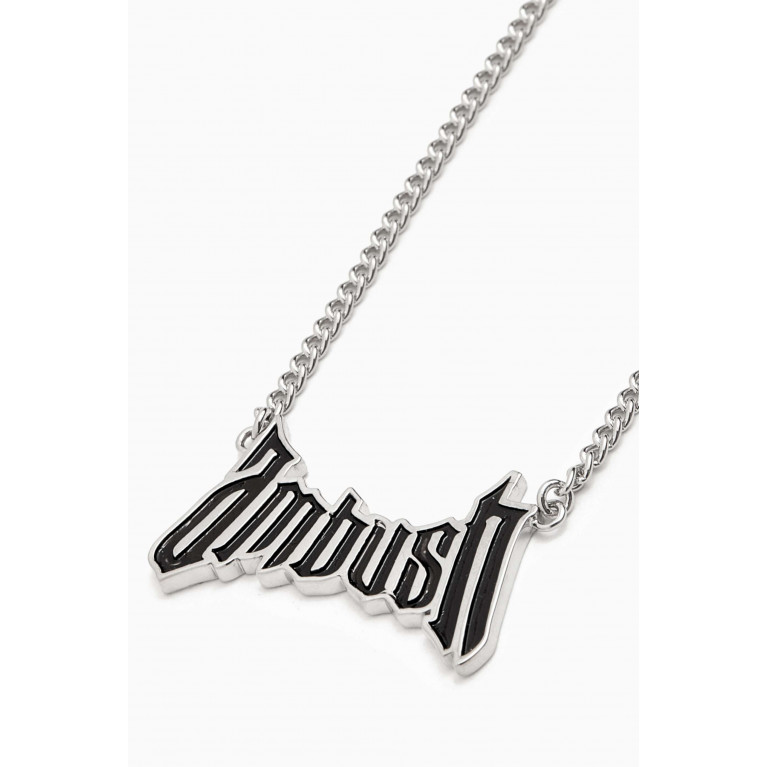 Ambush - Trad Logo Charm Necklace in Metal