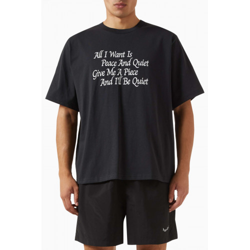 Museum of Peace & Quiet - Haiku T-shirt in Cotton-jersey Black