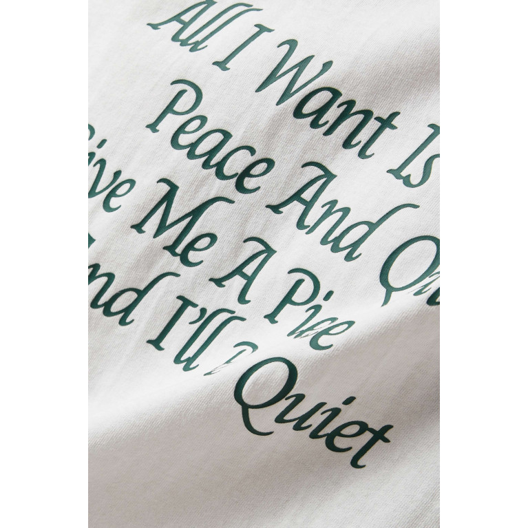 Museum of Peace & Quiet - Haiku T-shirt in Cotton-jersey White