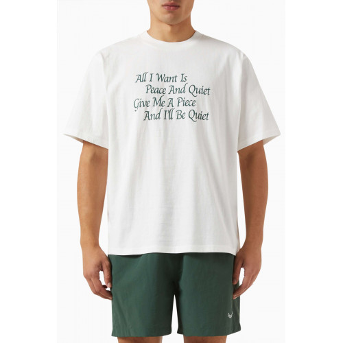 Museum of Peace & Quiet - Haiku T-shirt in Cotton-jersey White