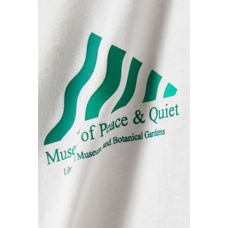 Museum of Peace & Quiet - Library T-shirt in Cotton-jersey White