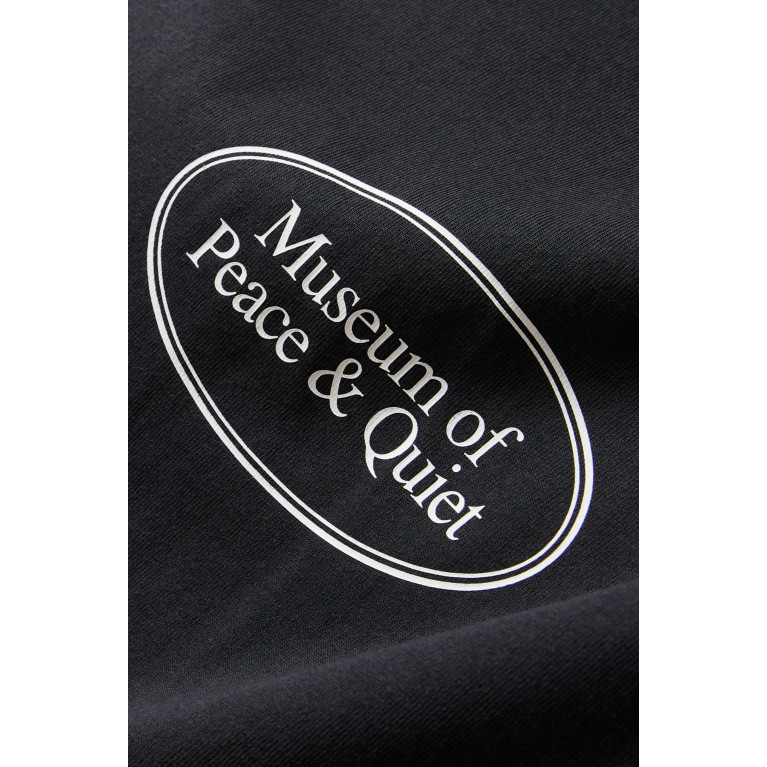 Museum of Peace & Quiet - Classic Logo T-shirt in Cotton-jersey Black