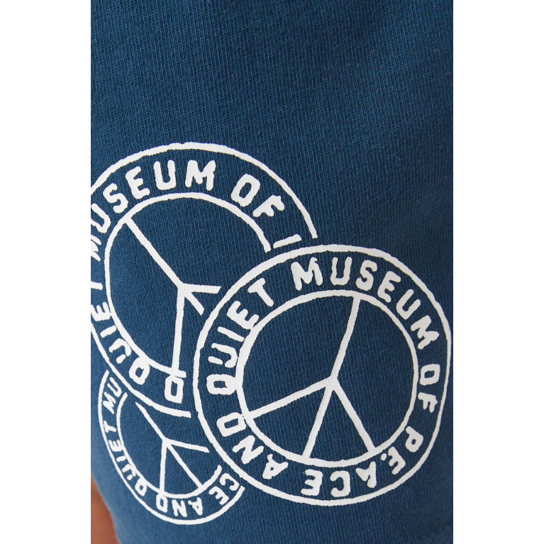 Museum of Peace & Quiet - Logo Badge Sweatshorts in Cotton