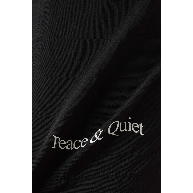 Museum of Peace & Quiet - Wordmark Shorts in Nylon Black