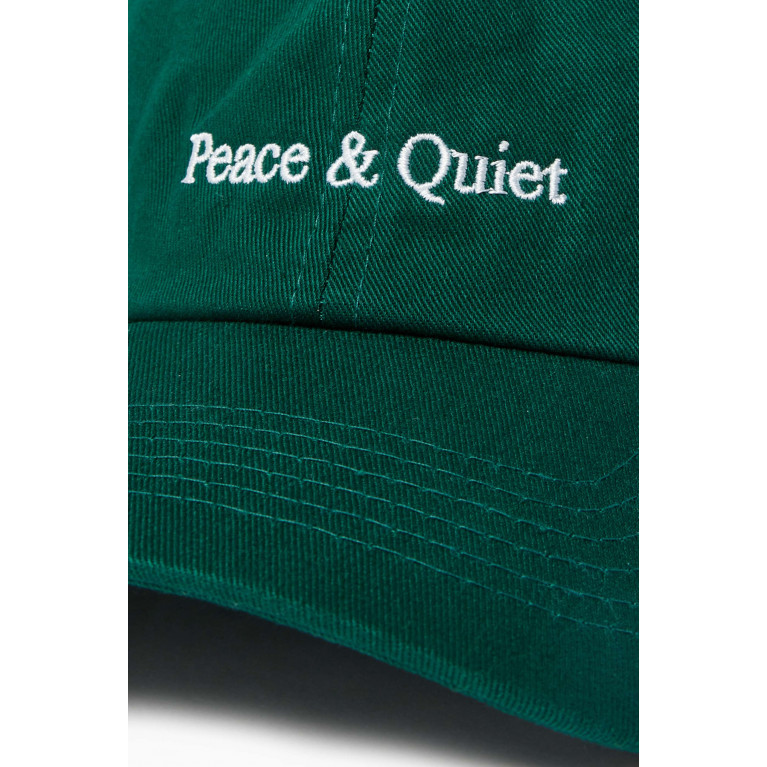 Museum of Peace & Quiet - Classic Wordmark Dad Hat in Cotton Green
