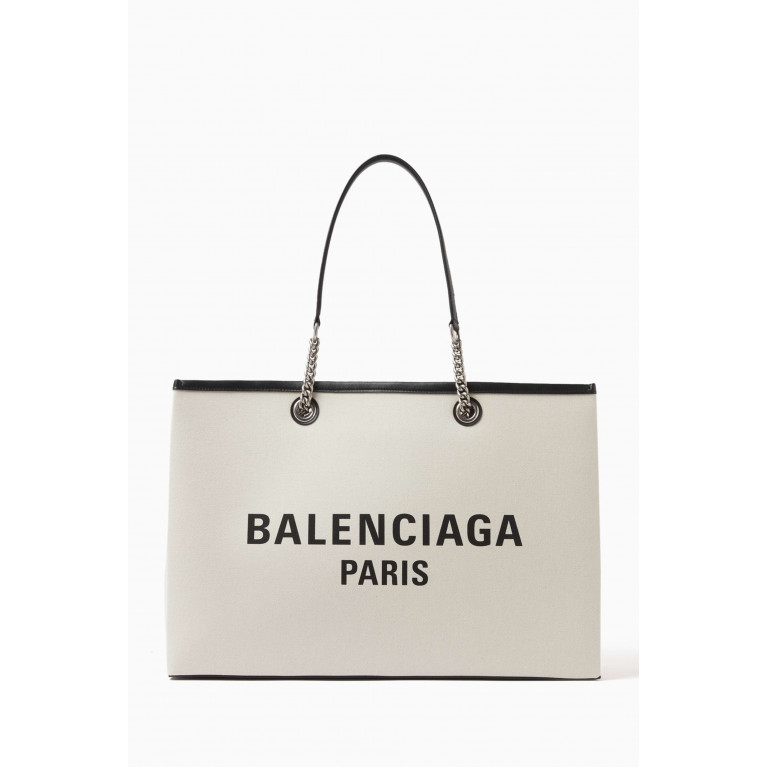 Balenciaga - Large Duty Free Tote Bag in Cotton Canvas