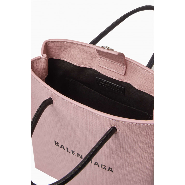 Balenciaga - Large Shopping Bag in Squared Calfskin Leather