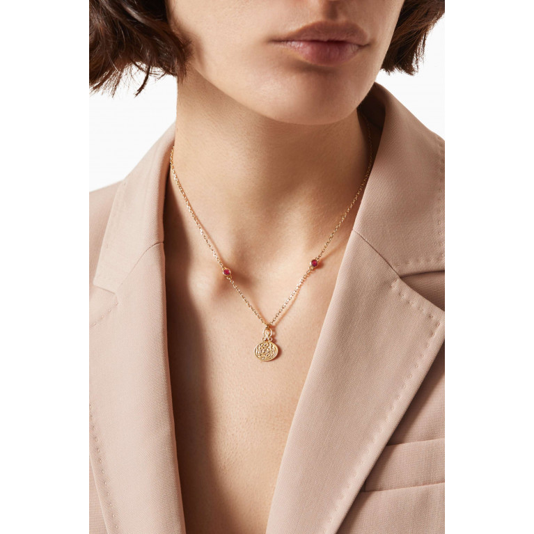 Azza Fahmy - Contentment Necklace in 18kt Yellow Gold