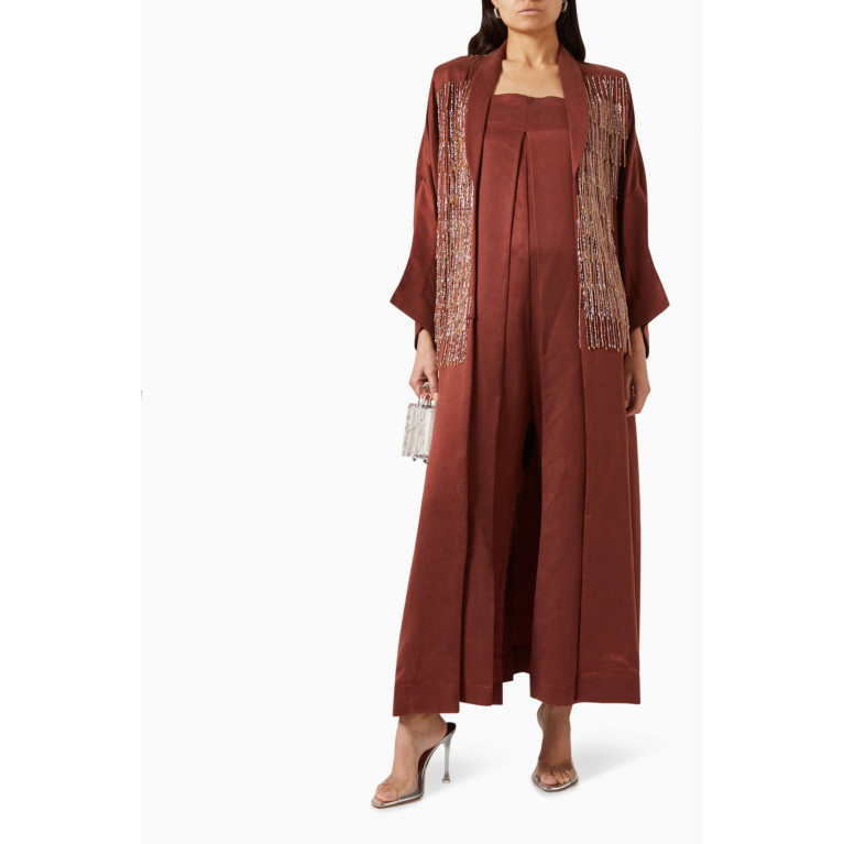 Nishida Shaheen - Aella Jacket & Jumpsuit Set in Silk-blend