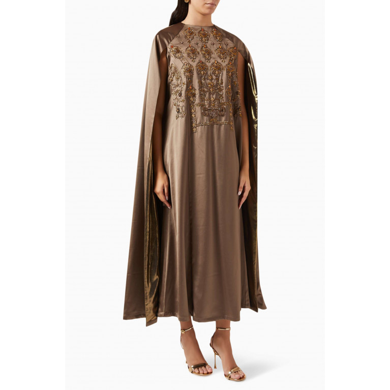 Nishida Shaheen - Oaisara Cape Dress in Silk