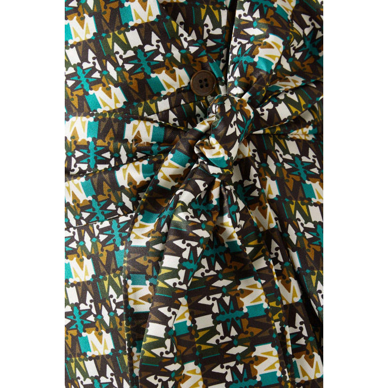 Max Mara - Corone Printed Wrap Dress in Silk