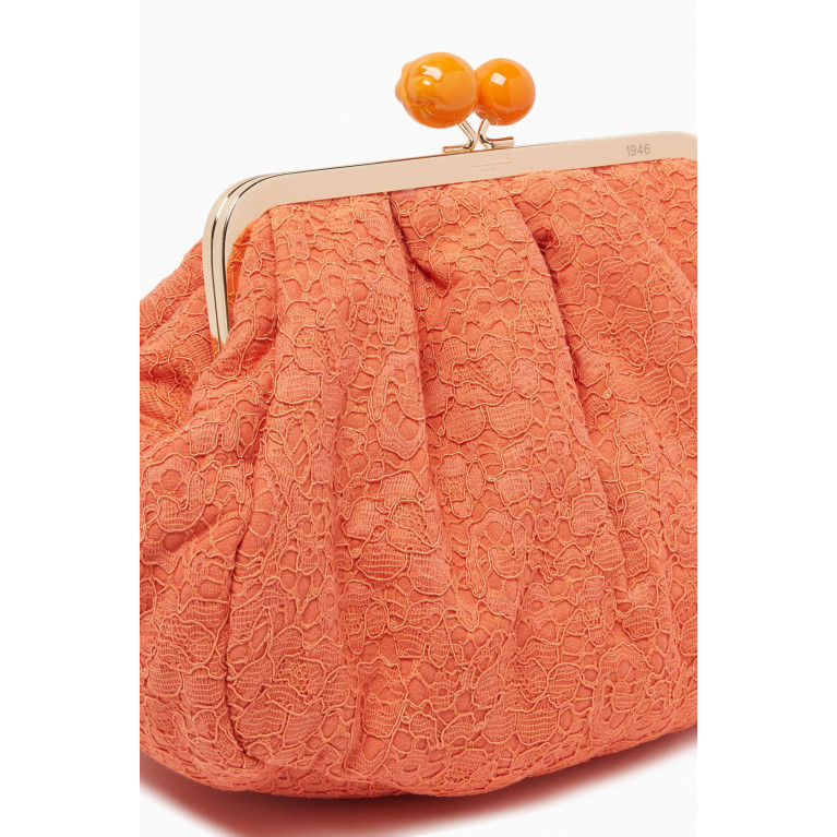 Weekend Max Mara - Medium Pasticcino Clutch Bag in Guipure Lace