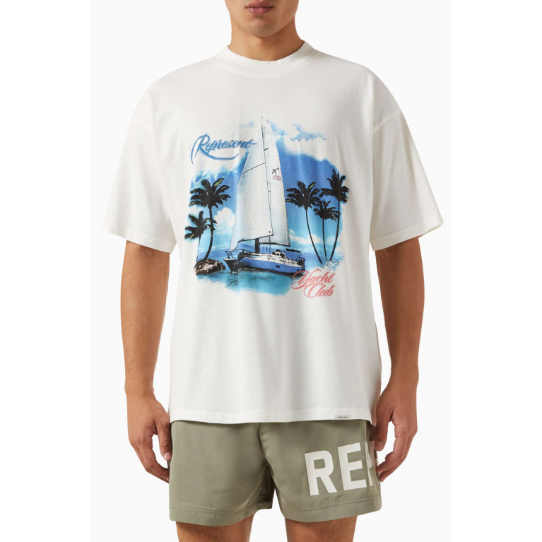 Represent - Yatch Club T-shirt in Cotton Jersey