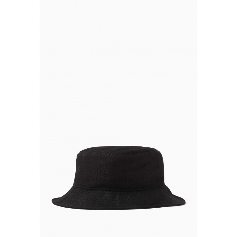 Represent - Logo Bucket Hat in Canvas Black