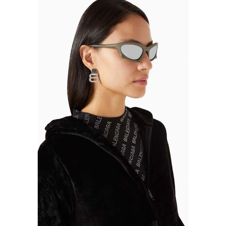 Balenciaga - Bat Rectangle Sunglasses in Nylon