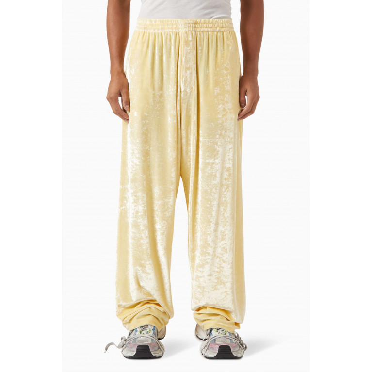 Balenciaga - Baggy Oversized Pants in Shiny Velvet