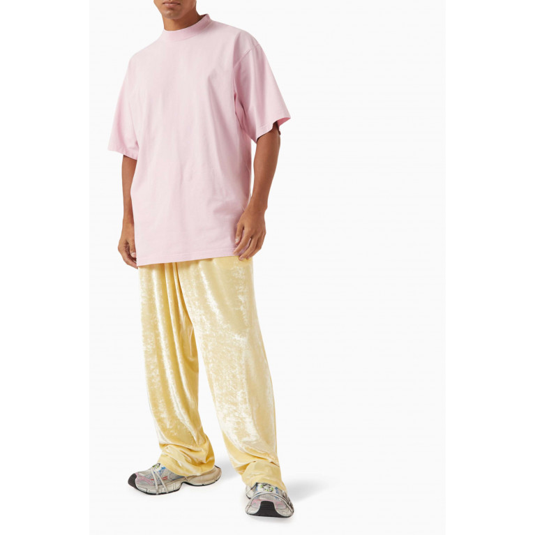 Balenciaga - Baggy Oversized Pants in Shiny Velvet