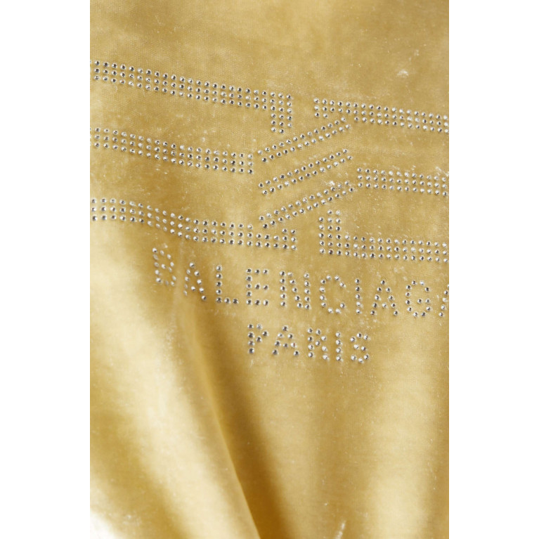 Balenciaga - BB Paris Strass Zip-up Hoodie in Velvet