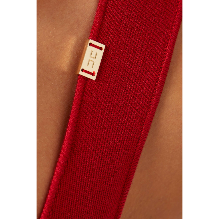 Elisabetta Franchi - Tank Top in Viscose-knit Red