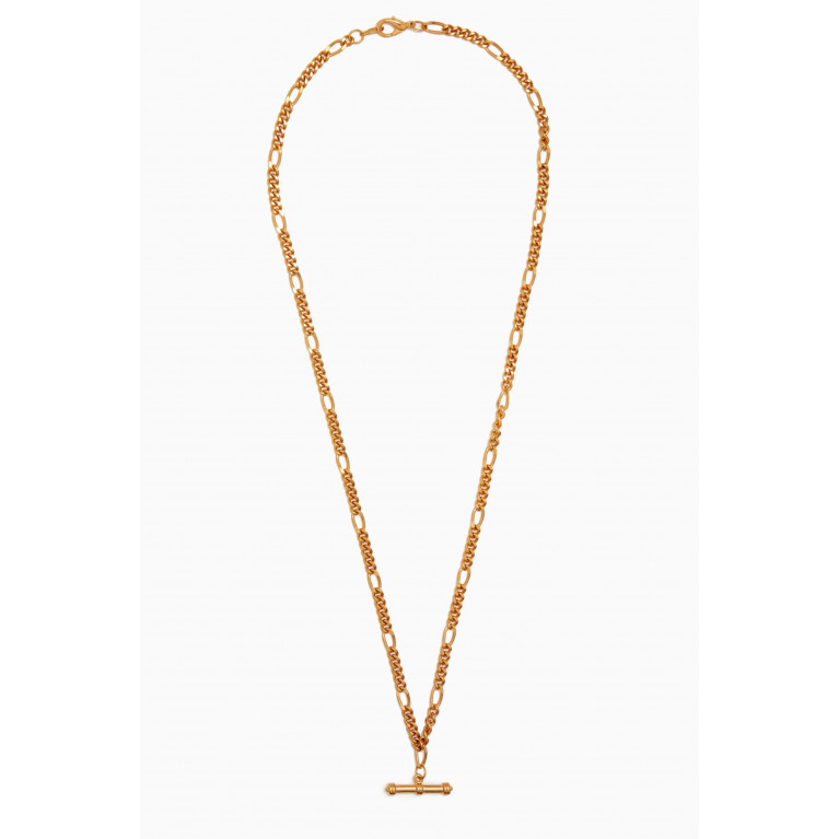 Susan Caplan - Rediscovered 1990s Figaro T-bar Necklace