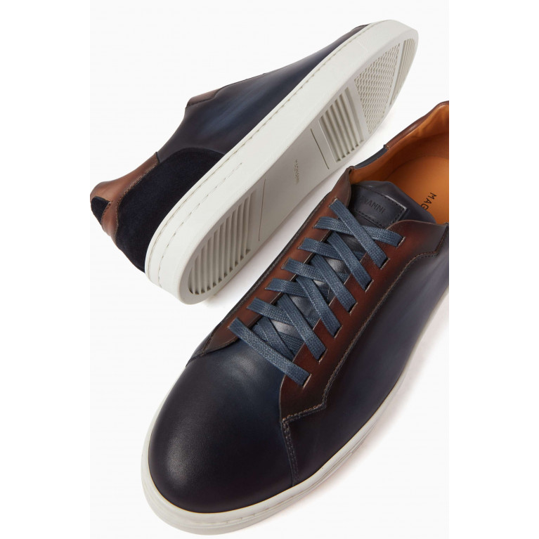 Magnanni - Ottawa Sneakers in Leather Blue