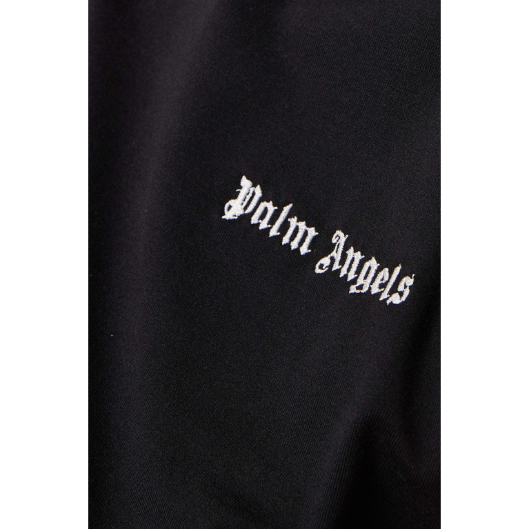 Palm Angels - Logo Cut-out Mockneck Top in Stretch Cotton