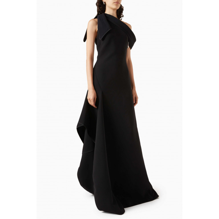 Matičevski - Rigorous One-shoulder Gown Black