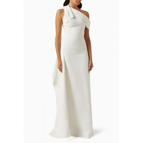 Matičevski - Rigorous One-shoulder Gown White