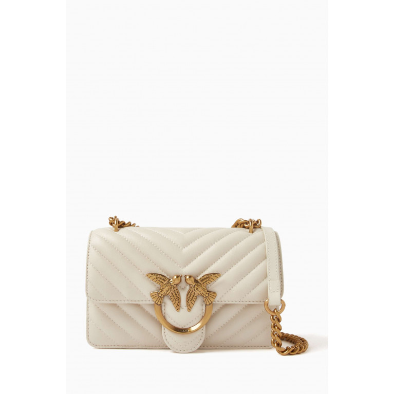 PINKO - Mini Love Icon Crossbody Bag in Quilted Leather