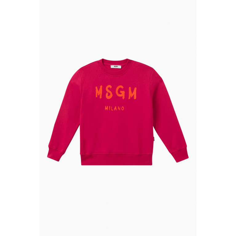MSGM - Logo-print Sweatshirt in Cotton