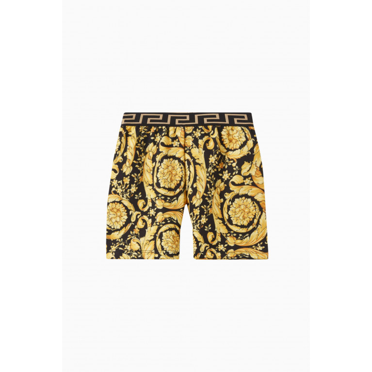 Versace - Baroque-print Shorts in Cotton-jersey