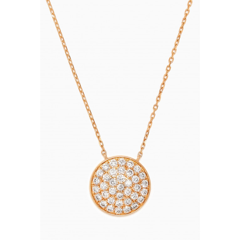 Fergus James - Disc Diamond Necklace in 18kt Gold