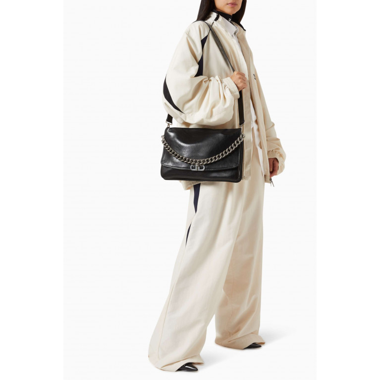 Balenciaga - Large BB Soft Flap Shoulder Bag in Leather