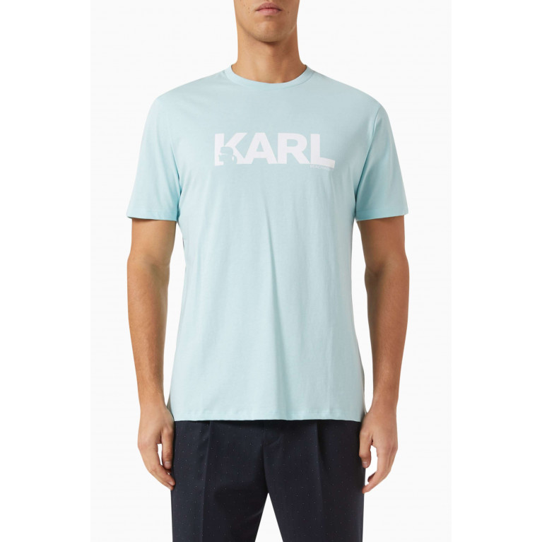 Karl Lagerfeld - Karl Logo T-shirt in Cotton Jersey