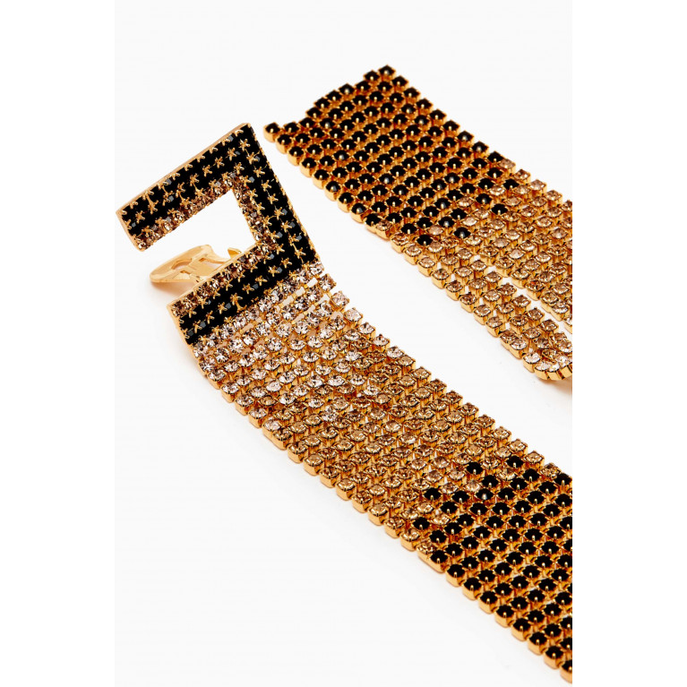 Elisabetta Franchi - EF Chain Tassel Earrings