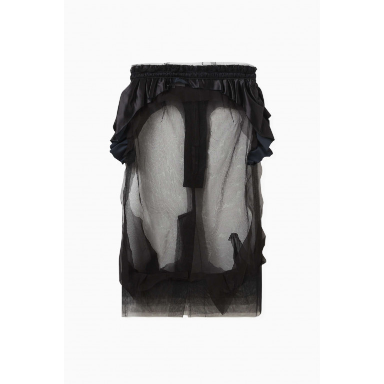 Maison Margiela - Sheer High-waist Midi Skirt in Tulle