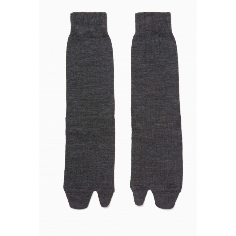 Maison Margiela - Tabi Bootleg Socks in Wool-blend