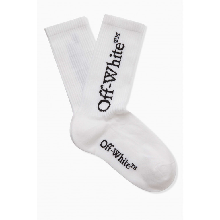 Off-White - Big Logo Socks in Cotton-blend