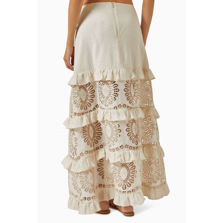Especia - Franca Maxi Skirt in Cotton-blend