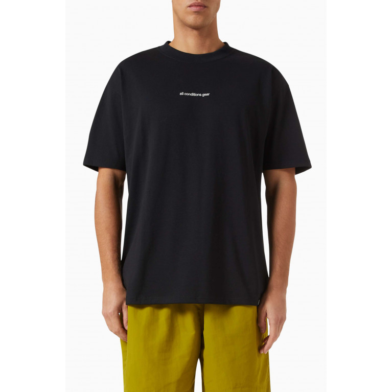 Nike - Logo T-shirt in Poly-cotton Blend Black
