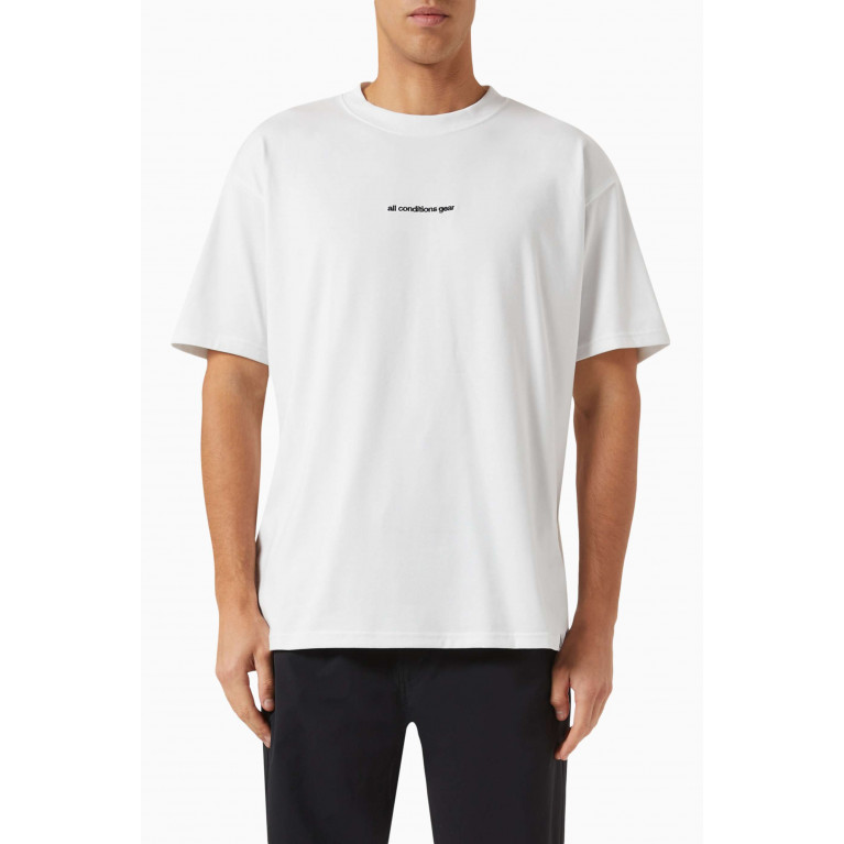 Nike - Logo T-shirt in Poly-cotton Blend White