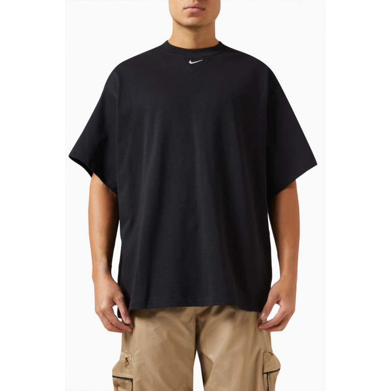 Nike - Solo Swoosh T-shirt in Cotton Black