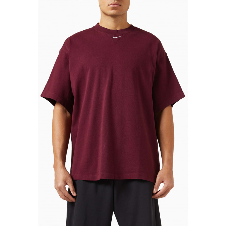 Nike - Solo Swoosh T-shirt in Cotton Red