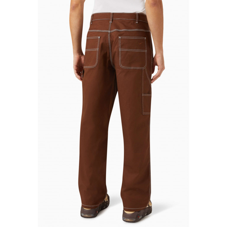 Nike - Carpenter Trousers in Cotton-blend Brown