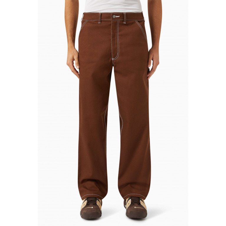 Nike - Carpenter Trousers in Cotton-blend Brown