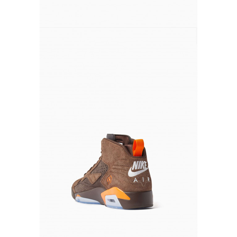 Jordan - Jumpman MVP High-top Sneakers in Leather & Textile Brown