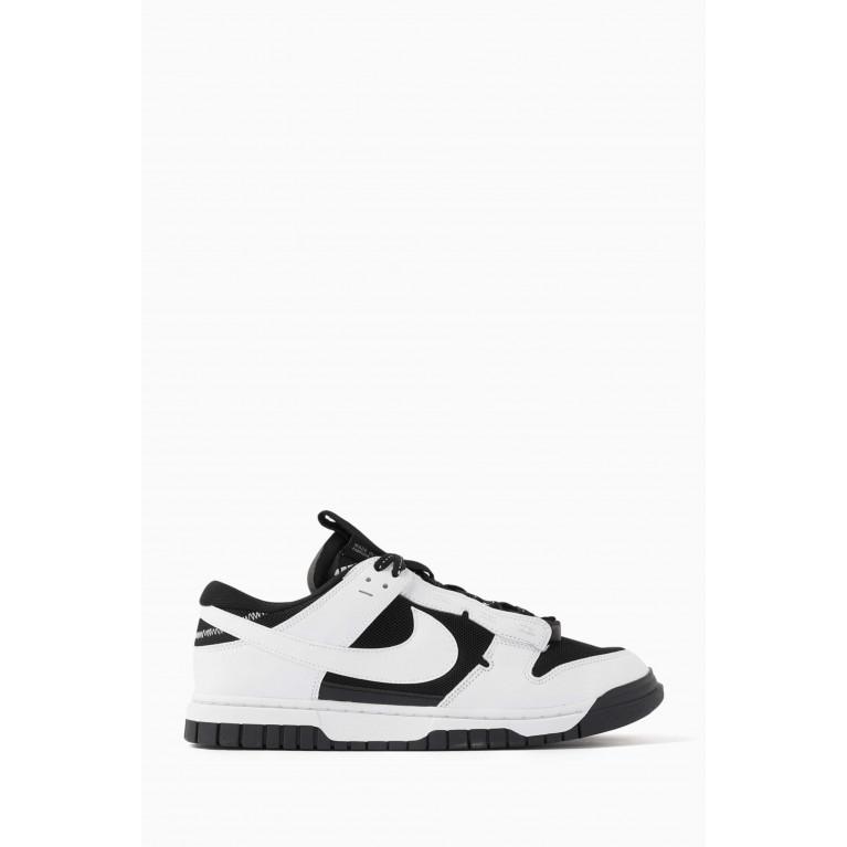 Nike - Air Dunk Jumbo Sneakers in Synthetic Leather and Mesh White