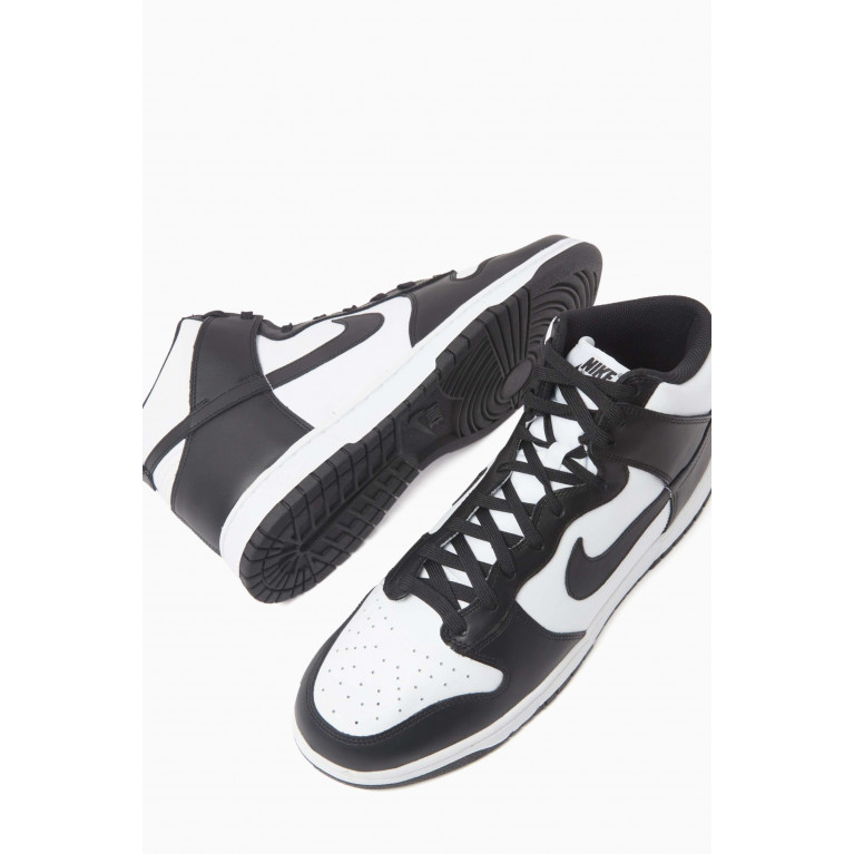 Nike - Dunk Hi Retro Sneakers in Leather